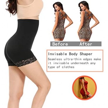 Joyshaper Womens High Waist Shaping Shorts Tummy Control Slip Shorts Under Dresses Underwear