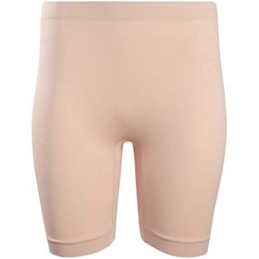 Marilyn Monroe Women's Shapewear – Seamless Tummy Control Slip Boyshort Panties High-Waisted Thigh Slimmers (2 Pack)