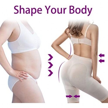 +MD Womens Thigh Slimmer Shapewear Breathable Tummy Control Panties Seamless High Waist Body Shaper