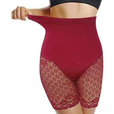 Women Tummy Control Body Shapewear Waist Trainer Shaper Butt Lifter Slip Shorts High Waist Lace Thigh Slimmer