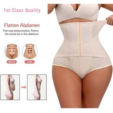Body Sweat Shaper for Women High Waisted Shapewear Underwear With Corset High Compression Tummy Control and Butt Lift Panty