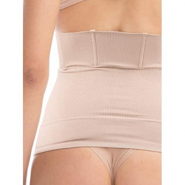 Farmacell Bodyshaper 605S Invisible Shaping Girdle Waist Shaper 4 splints Anti Rolling Down 100% Made in Italy