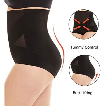 GANAYAN Shapewear for Women Tummy Control High Waisted Body Shaper Briefs Girdle Panties