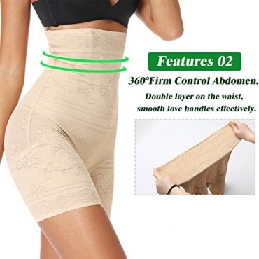 High Waist Shaperwear Shorts for Women Tummy Control Thigh Slimmer Slip Short Under Dresses Body Shaper Panties