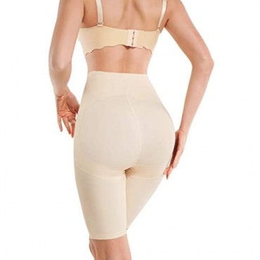 Irisnaya Women Body Shaper Short Tummy Control Shapewear Panties High Waist Butt Lifter Hip Enhancer Seamless Thigh Slimmer