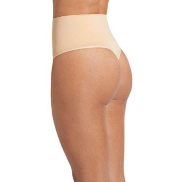 Jockey Life Women's Microfiber Stretch Shapewear Slimming Thong 5622 2-Pack