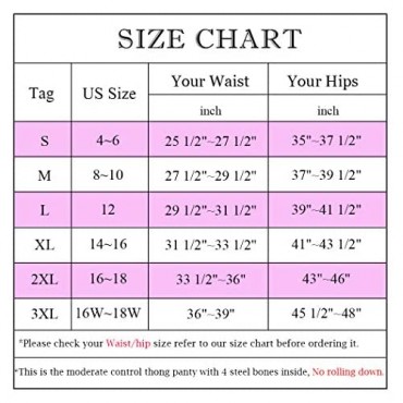 Joyshaper Thong Shapewear for Women Tummy Control Panties Seamless High Waisted Body Shaper Thong Underwear Slim Butt Lifter
