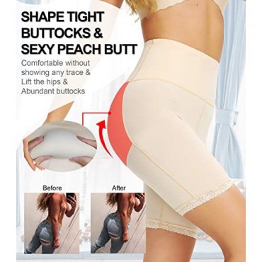LAZAWG Women Butt Lifter Panties Tummy Control Padded Underwear High Waist Hip Enhancer One Piece Butt Shapewear