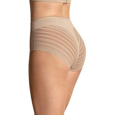 Leonisa everyday tummy control thong for women - Butt lifter effect underwear Beige