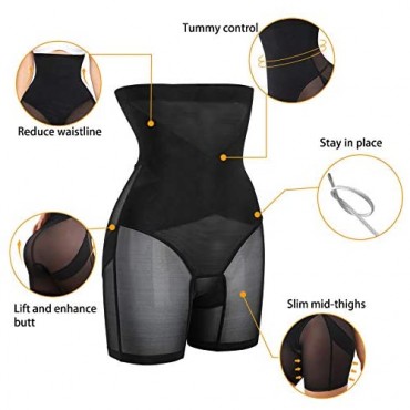 LODAY High Waist Butt Lifter Shorts Seamless Thigh Shapewear Panties Tummy Control Body Shaper Girdle