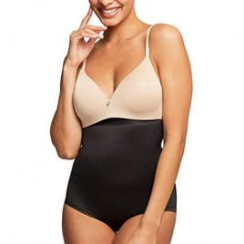 Montelle Women's Plus Size Strapless Shapewear Firm Tummy Control Slimming Girdle High Waist Panty Body Shaper Brief