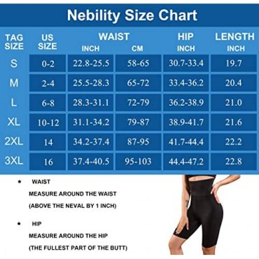 Nebility Women Waist Trainer Shapewear High Waist Tummy Control Butt Lifter Panty Thigh Slimmer