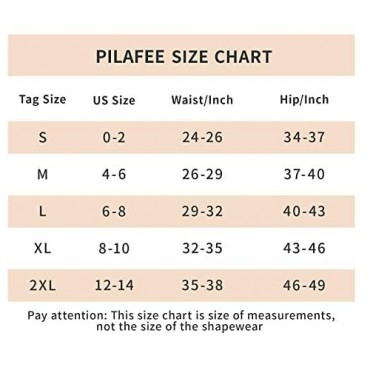 Pilafee Shapewear Tummy Control for Women High-Compression Booty Enhancer Seamless Body Shaper Shorts
