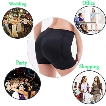 RosinKing Hip and Butt Pads Enhancer Panties 4 Removeable Padded Seamless Fake Buttock Control Boyshort