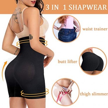 VINVVOOD Shapewear High Waist Body Shaper for Women Tummy Control Panties Butt Lifter Shorts Seamless Waist Slimmer Underwear