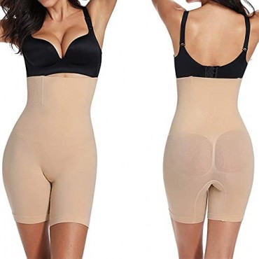 WOWENY High Waist Shapewear Shorts for Women Tummy Control Hi Thigh Slimmer Plus Size Seamless Butt Lift