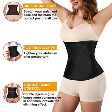 BRABIC Postpartum Belly Band Wrap Support Girdle Slimming Waist Trainer Shapewear for Women Tummy Control Abdominal Binder