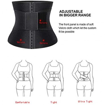 HOPLYNN Sweat Waist Trainer Corset for Women Weight Loss Trimmer Belts Plus Size Neoprene 3X Better Compact Sweat Waist Band Shaper Cincher Trainer