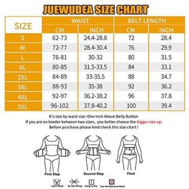 JUEWUDEA Waist Trainer for Women Corset Trimmer Belt Waist Cincher Body Slimming Sports Tummy Control Sweat Girdle
