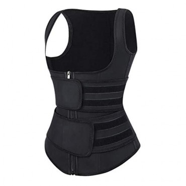 Latex Waist Cincher Vest Shapewear Tank Top Workout Corset for Women Weight Loss S