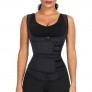 Latex Waist Cincher Vest Shapewear Tank Top Workout Corset for Women Weight Loss S