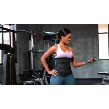 Latex Workout Waist Trainer for Women Back Support Adjustable Waist Cincher 3 Straps Zipper Closure High Compression