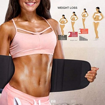 Nebility Women Waist Trainer Belt Tummy Control Waist Cincher Trimmer Sauna Sweat Workout Girdle Waist Slimmer Belly Band
