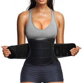 Nebility Women Waist Trainer Belt Tummy Control Waist Cincher Trimmer Sauna Sweat Workout Girdle Waist Slimmer Belly Band