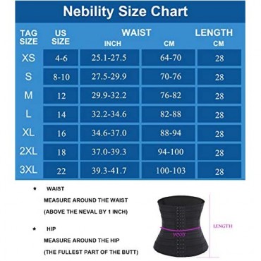 Nebility Women Waist Trainer Shapewear Tummy Control Waist Cincher Slim Body Shaper Workout Girdle Underbust Corset
