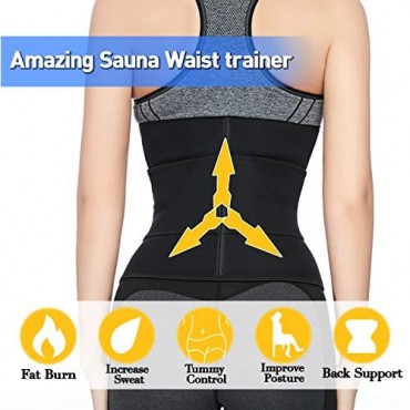 Neoprene Sauna Waist Trainer Corset Sweat Slimming Belt for Women Weight Loss Trimmer Belt Sport Workout Girdle