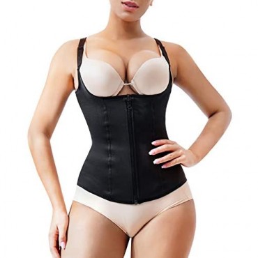 No/brand Women Waist Trainer Corset Zipper Vest Body Shaper Cincher Tummy Control