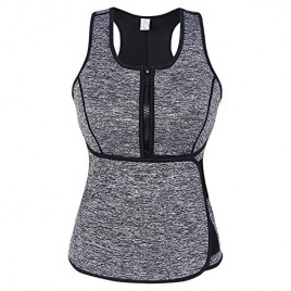 SlimmKISS Neoprene Sweat Vest for Women Slimming Body Shaper with Adjustable Waist Trimmer Belt Weight Loss