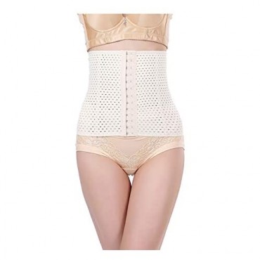 TINGLU Waist Trainer Corset Breathable and Invisible Waist Shaper Training Waist Cincher for Women Tummy Control(XL Beige1)