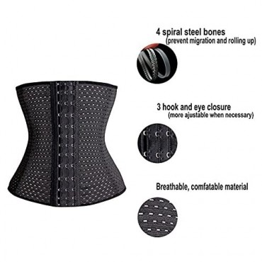TINGLU Waist Trainer Corset Breathable and Invisible Waist Shaper Training Waist Cincher for Women Tummy Control