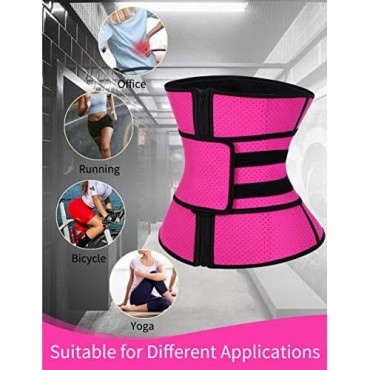 Waist Trainer for Women Latex Waist Cincher Corset with Holes Breathable and Comfortable