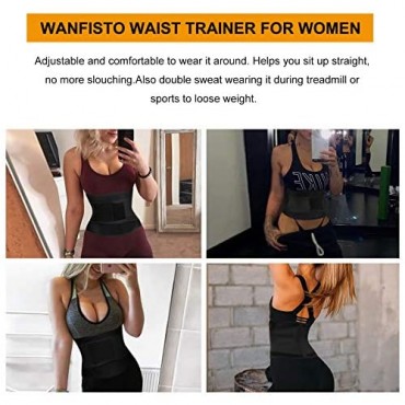 WANFISTO Waist Trainer for Women Waist Cincher Trimmer Belt Sports Gidle