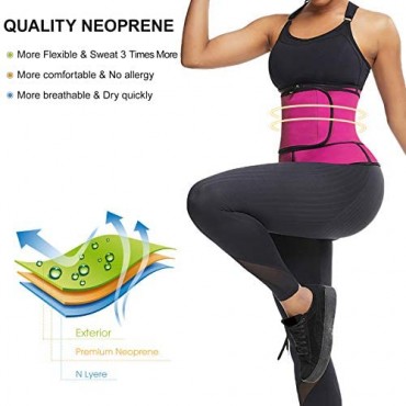 Women Neoprene Sweat Waist Trainer Workout Sport Girdle Adjustable Single Belt