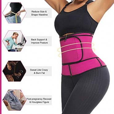 Women Neoprene Sweat Waist Trainer Workout Sport Girdle Adjustable Single Belt