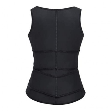 Women Waist Trainer Latex Vest Corset Tummy Control Zipper Bodysuit Waist Cincher Belt