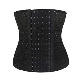 Women's Waist Trainer Corset for Weight Loss Tummy Control Body Shaper with Adjustable 6 Rows Hooks&Eyes