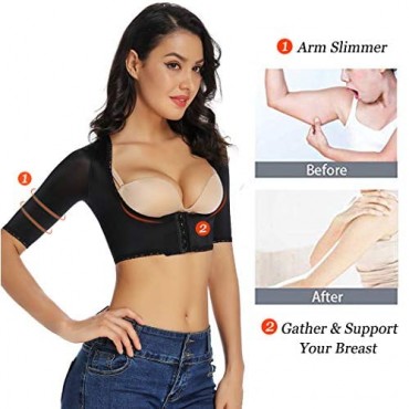 Arm Shapers for Women Compression Sleeves Posture Corrector Shapewear Tops Bra Support Vest