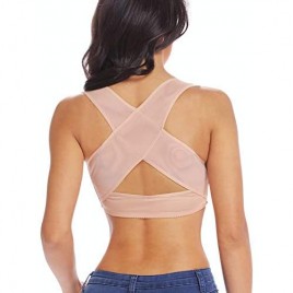 Chest Brace Up for Women Posture Corrector Shapewear Tops Bra Support Vest Back X Strap Shaper