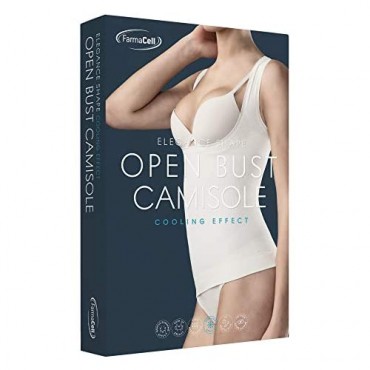 Farmacell Bodyshaper 606B - Cupless Vest Push-up Support 100% Made in Italy