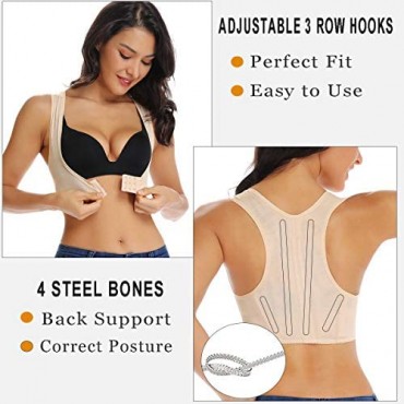 Joyshaper Chest Brace Up Women Posture Corrector Shapewear Breast Back Support X Strap Bra Support Shaper Vest Tops