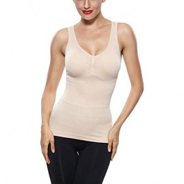 KHAYA Women's Tank Top Basic Layer Shapewear Firm Slim Smooth Camisole