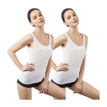 +MD Women Slimming Tank Top Light Control Compression Camisole Breathable Seamless Shapewear Sport Undershirt