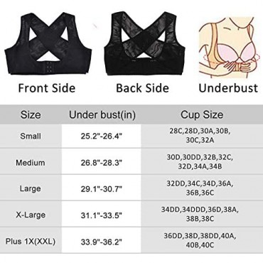 Refial Posture Corrector Bra Chest Brace Up Back Support Brace for Women Shapewear Tops Breast Support Posture Corset