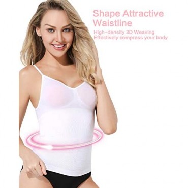 Shaxea Women's Shapewear Long-Length Tank Top Compression Seamless Smooth Camisole