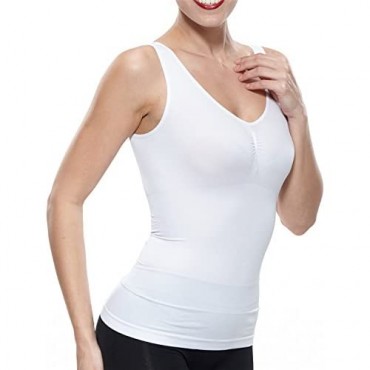 Suktat Women's Basic Tank Top Layer Shapewear Firm Slim Smooth Control Camisole Shaper