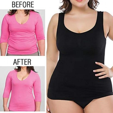 Women's Comfy Smoothing Seamless Tummy Control Compression Shaping Tank Top Womens Body Shaping Shapewear